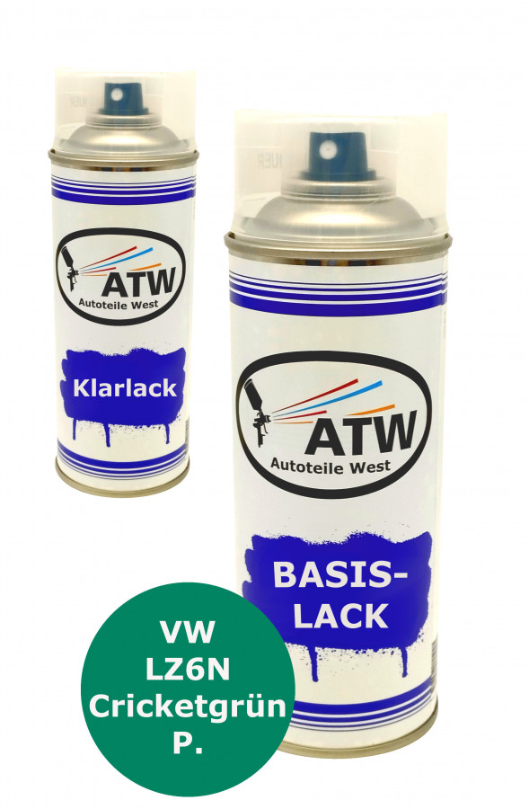 Autolack für VW LZ6N Cricketgrün P.+400ml Klarlack Set